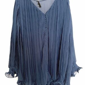 Endless Rose Navy Polka Dot Jumpsuits Dress